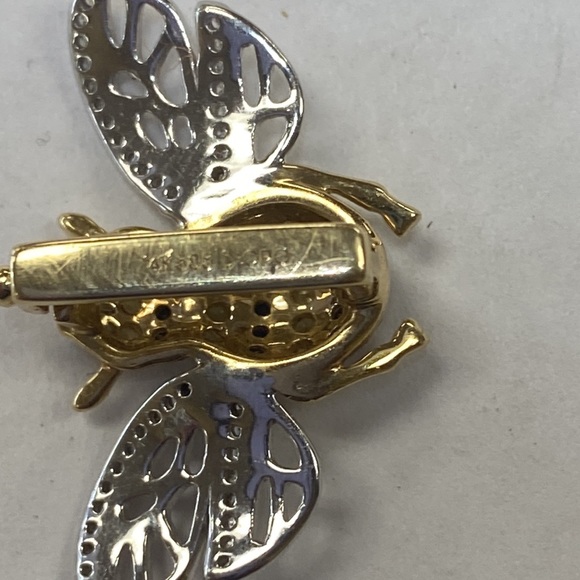 Bangle Bracelet Diamonds 14K Gold - Picture 8 of 14